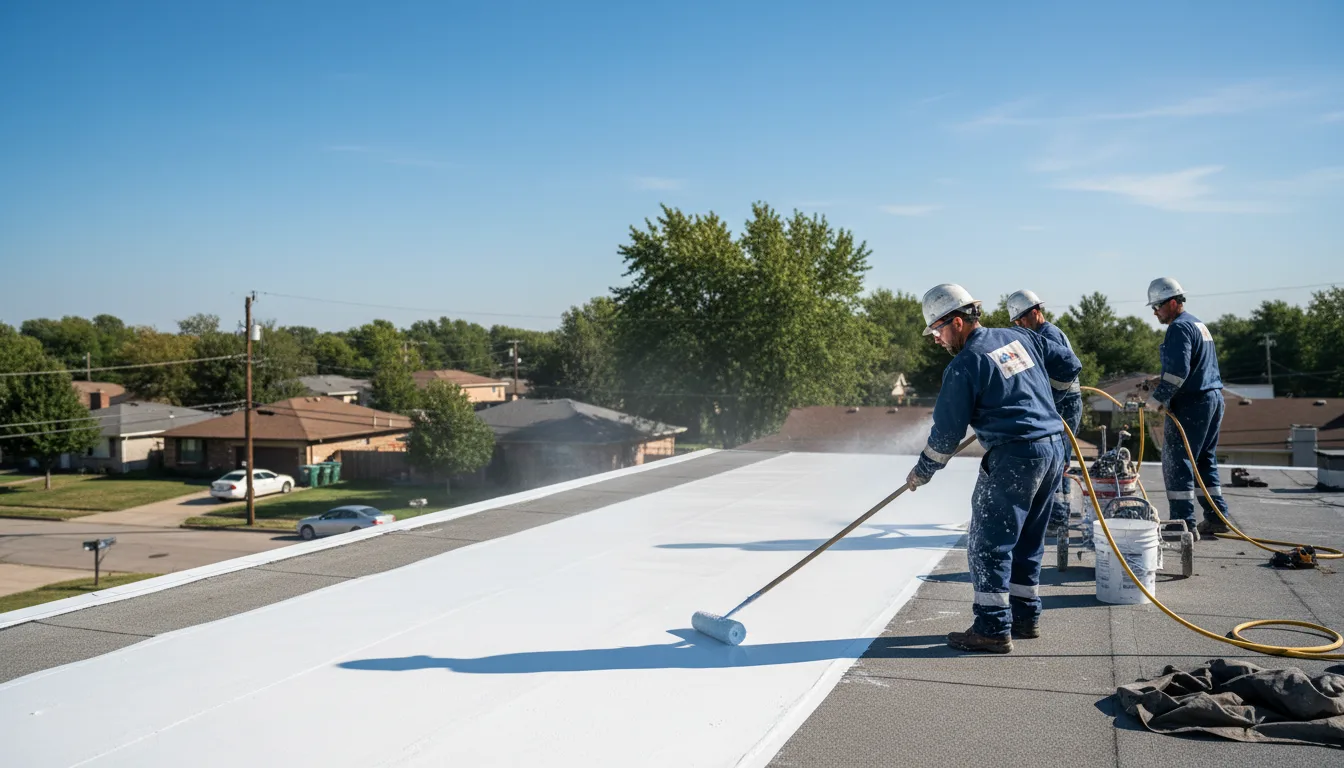 Commercial roof coating in Caddo, TX near me